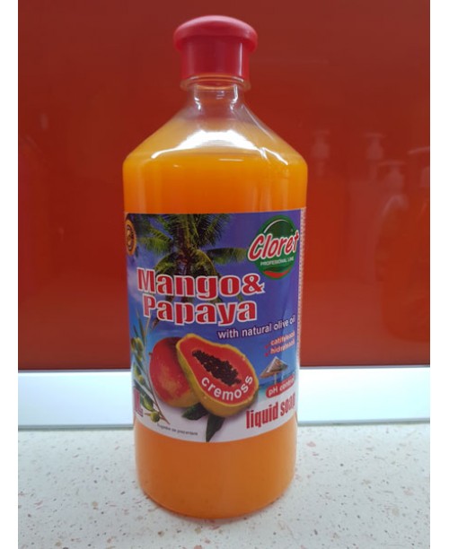 Sapun lichid cremos Mango & Papaya rezerva 1 L